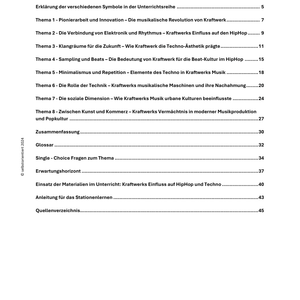 Kraftwerk als Ideengeber für HipHop und Techno - Unterrichtsmaterial