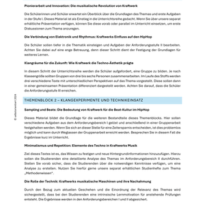 Kraftwerk als Ideengeber für HipHop und Techno - Unterrichtsmaterial