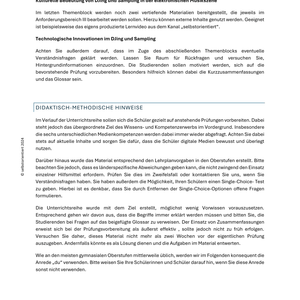 DJing und Sampling in der Musik - Unterrichtsmaterial