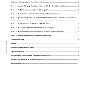 Expressionismus & Neoklassizismus - Arnold Schönberg | Igor Strawinsky