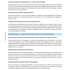 Expressionismus & Neoklassizismus - Arnold Schönberg | Igor Strawinsky