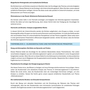 Ludovico Einaudis Musik verständlich erklärt - Unterrichtsreihe