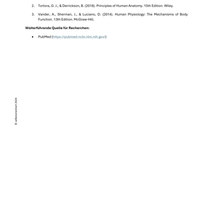 Anatomie & Stoffwechsel des Menschen - Unterrichtsreihe