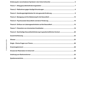 Gesundheitsförderung im Unterricht - Prävention