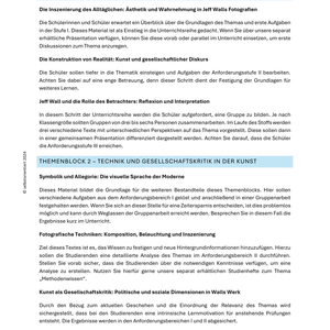 Sparpaket XXL: Jeff Wall | Fotografie‑ und Kunstunterricht | Unterrichtsmaterial