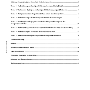Unterrichtsreihe: Kunstgeschichte für Lehrerinnen und Lehrer