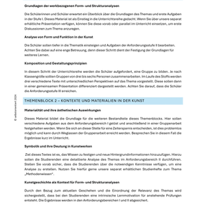 Form- und Strukturanalyse im Kunstunterricht - Unterrichtsmaterial