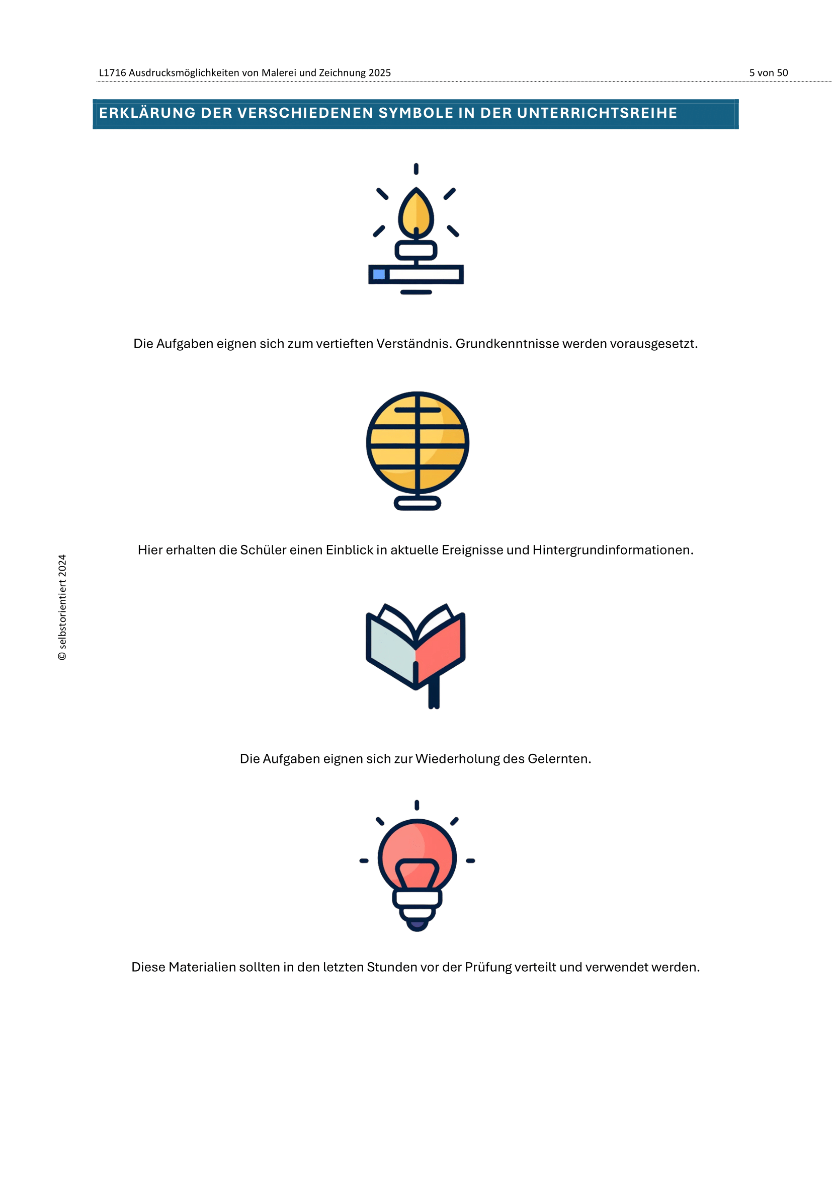 Ausdrucksmöglichkeiten von Malerei und Zeichnung - Unterrichtsreihe