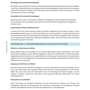 „Schwingungen und Wellen“ - Unterrichtsreihe SEK II Physik