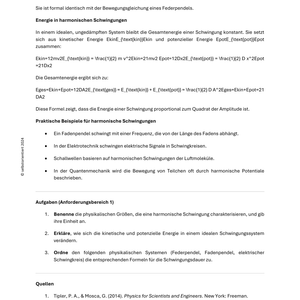 „Schwingungen und Wellen“ - Unterrichtsreihe SEK II Physik