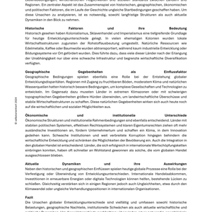 Globale Entwicklungsdisparitäten und Verflechtungen - Unterrichtsreihe