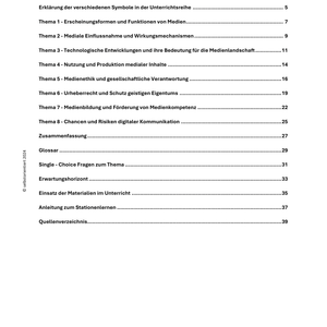 Unterrichtsreihe: Medienbildung und Medienkompetenz