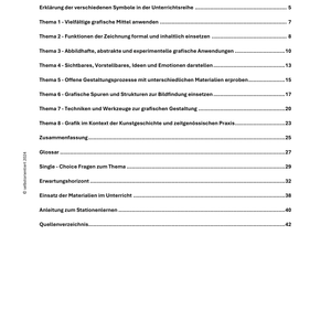 Grafik im Fach Kunst analysieren und verstehen - Unterrichtsreihe