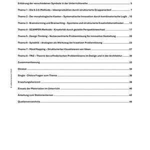 SCAMPER-Methode & Kreativitätstechniken - Unterrichtsreihe