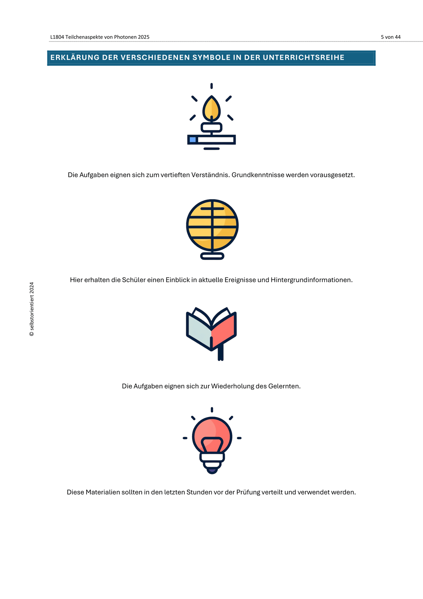 Quantisierte Energie: Photoeffekt und Energiequantelung - Unterrichtsmaterial