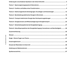 Spannungserzeugung, Netzstabilität & Effizienz - Unterrichtsmaterial