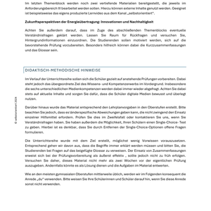 Spannungserzeugung, Netzstabilität & Effizienz - Unterrichtsmaterial