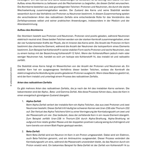 Radioaktiver Zerfall | Radioaktivität: Kernaufbau & Zerfallsreihen - Unterrichtsreihe SEK II