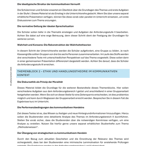 Unterschiedliche Grundlagen moralischer Orientierungen - Unterrichtsreihe