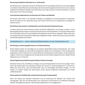 Friedensethik: Ethik in Zeiten des Kriegs - Unterrichtsreihe