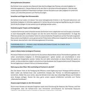 Ressourcen erschließen & Klimawandel verstehen – Sparpaket Geographie SEK I