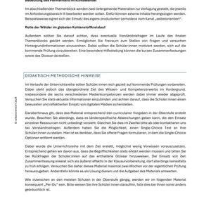 Ressourcen erschließen & Klimawandel verstehen – Sparpaket Geographie SEK I