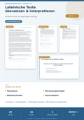 Lateinische Texte übersetzen und interpretieren – Unterrichtsreihe Klasse 7–11