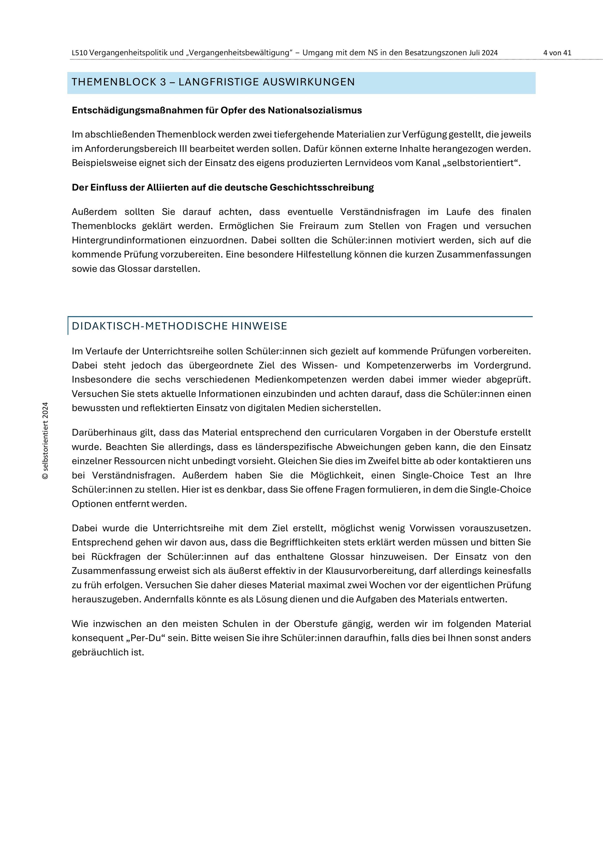 Geschichte erinnern & Vergangenheitspolitik – Erinnerungskultur nach 1945 | Sparpaket