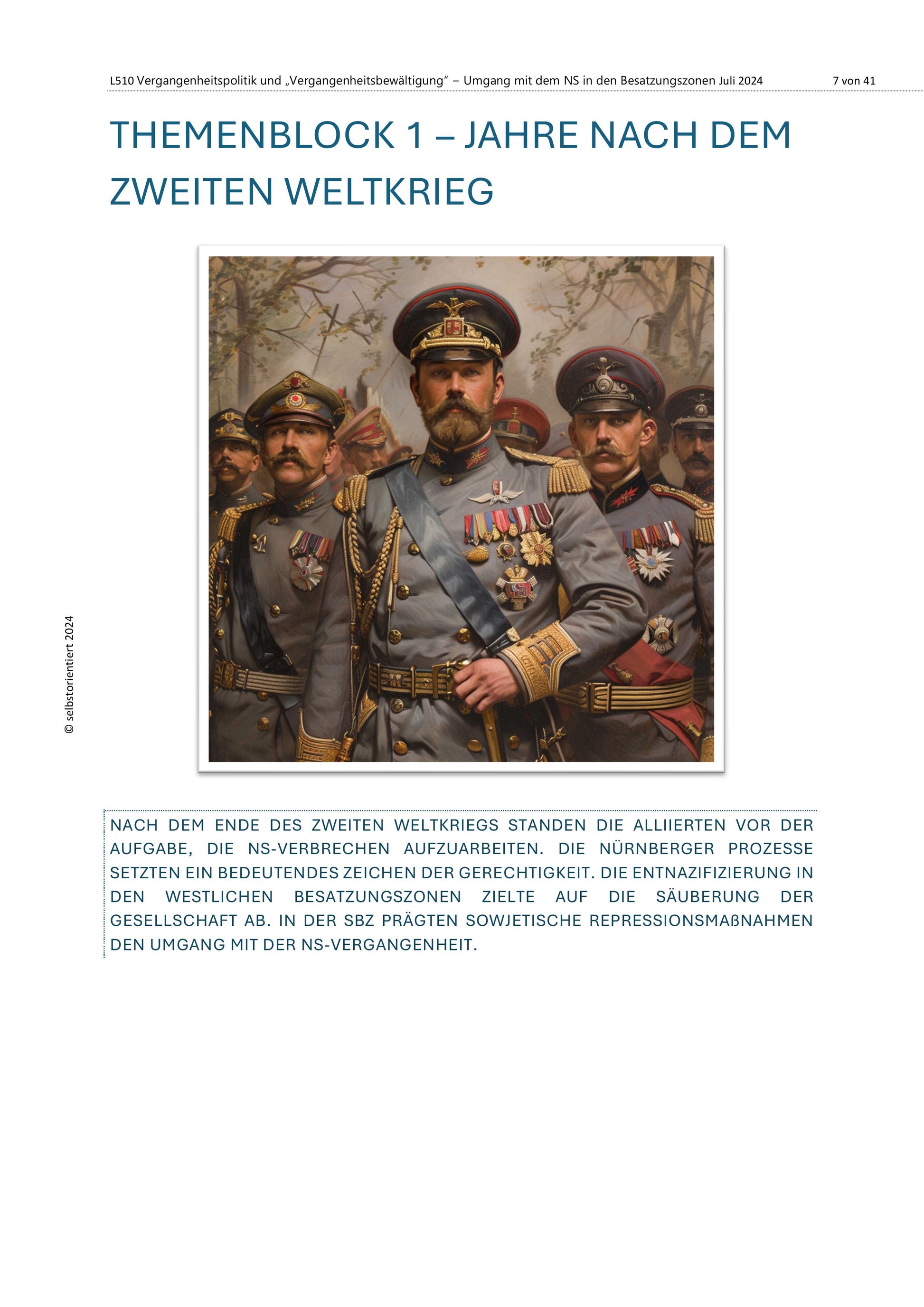 Geschichte erinnern & Vergangenheitspolitik – Erinnerungskultur nach 1945 | Sparpaket