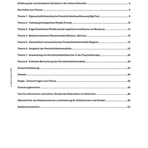 Carl Rogers: Persönlichkeitstheorien & Persönlichkeitsdiagnostik – Sparpaket Psychologie Sek II