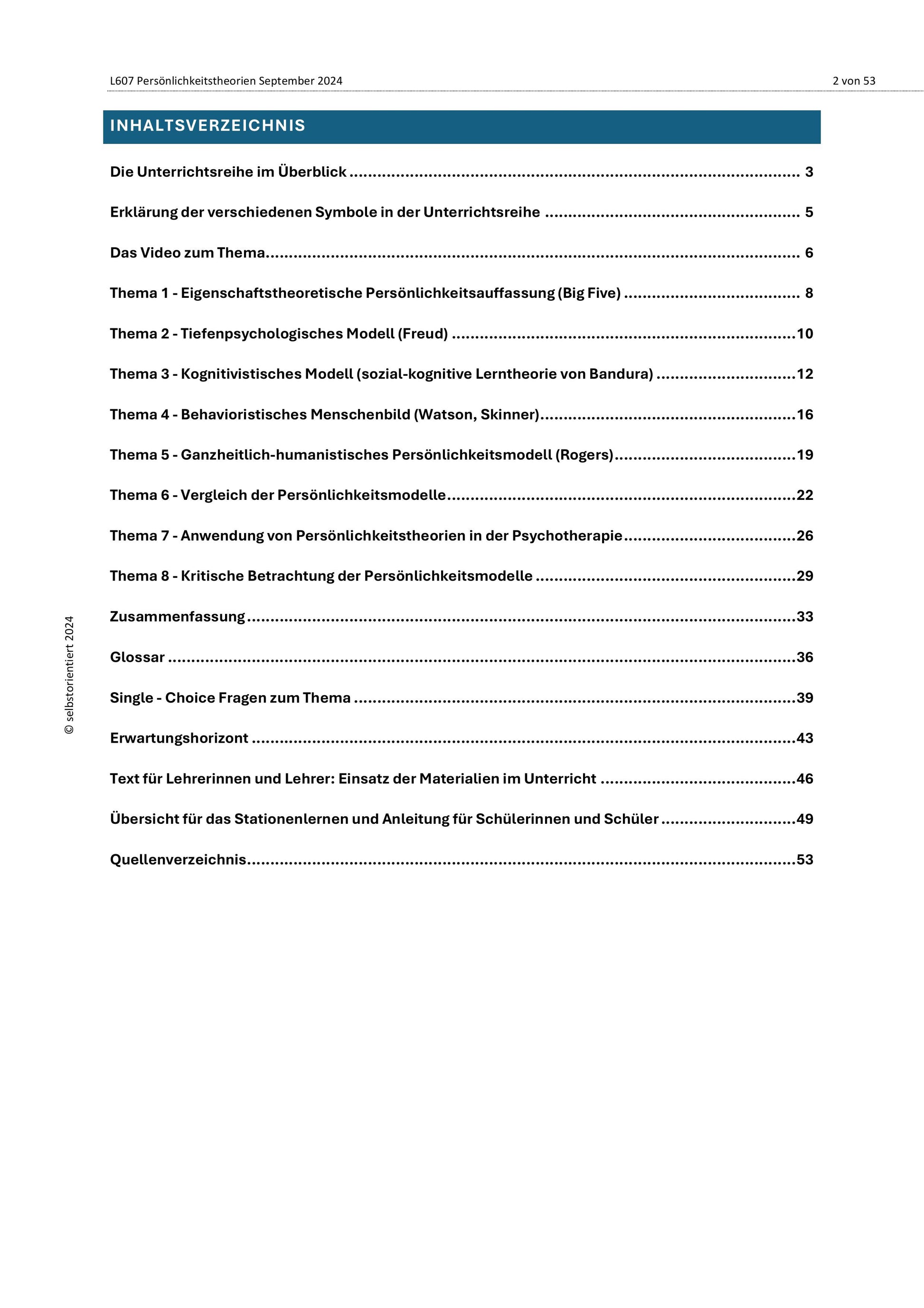 Carl Rogers: Persönlichkeitstheorien & Persönlichkeitsdiagnostik – Sparpaket Psychologie Sek II