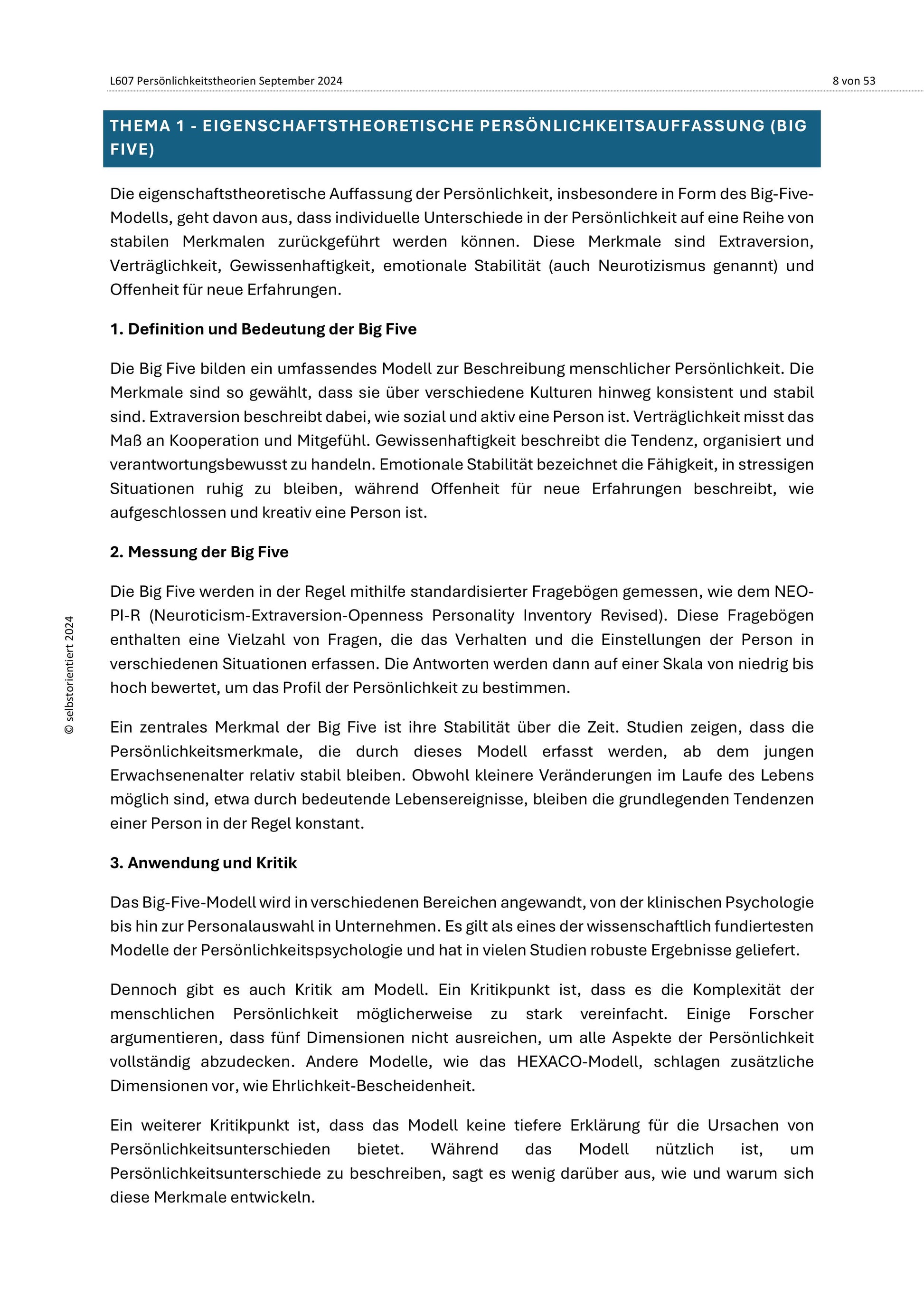 Carl Rogers: Persönlichkeitstheorien & Persönlichkeitsdiagnostik – Sparpaket Psychologie Sek II