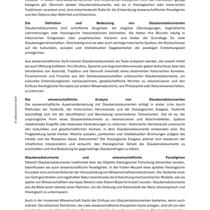 Glaubensdokumente in wissenschaftlicher und persönlicher Aneignung