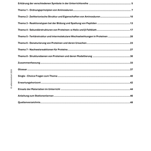 Proteinen: Struktur und Funktion im Detail - Unterrichtsmaterial