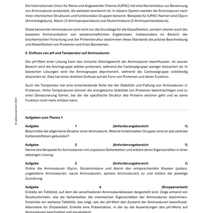 Proteinen: Struktur und Funktion im Detail - Unterrichtsmaterial