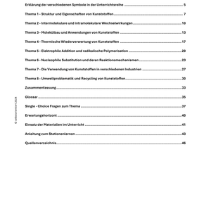 Unterrichtsreihe: Kunststoffe – Problematische Alleskönner