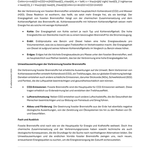 Energiewende, Biokraftstoffe & Elektromobilität - Unterrichtsreihe