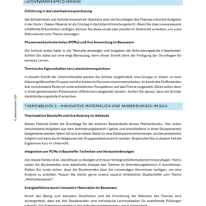 Bauwesen in Chemie | Energieeffizienz in Häusern - SEK II