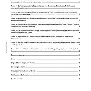 Collage und Fotomontage - Unterrichtsreihe