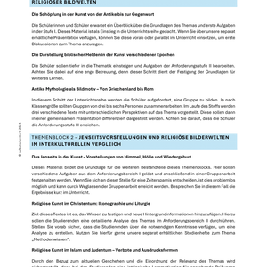 Unterrichtsreihe „Mythos und Religion in der Kunst“