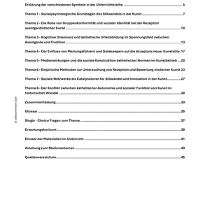 Unterrichtsreihe „Stilwandel in der Kunst: Soziale Netzwerke und ästhetische Normen“