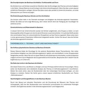 Architektur des Bauhauses – Unterrichtsreihe
