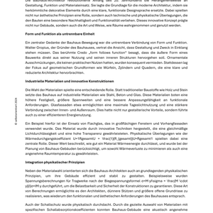 Architektur des Bauhauses – Unterrichtsreihe