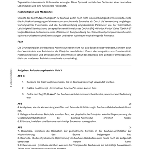 Architektur des Bauhauses – Unterrichtsreihe