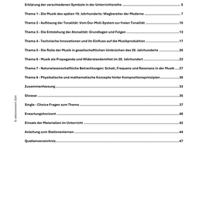 Moderne Musik im Wandel – Unterrichtsmaterial für die Oberstufe: Musik, Gesellschaft & Physik