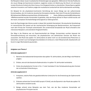 Moderne Musik im Wandel – Unterrichtsmaterial für die Oberstufe: Musik, Gesellschaft & Physik