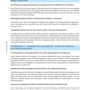 Unterrichtsreihe Kunst: Das Politische – Krieg & Frieden in der Kunst