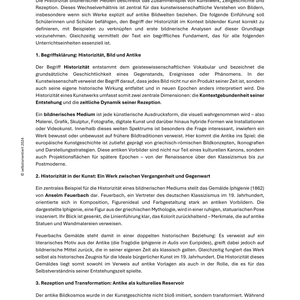 Unterrichtsreihe Kunst: Antike Bildwelten & Historizität der Medien