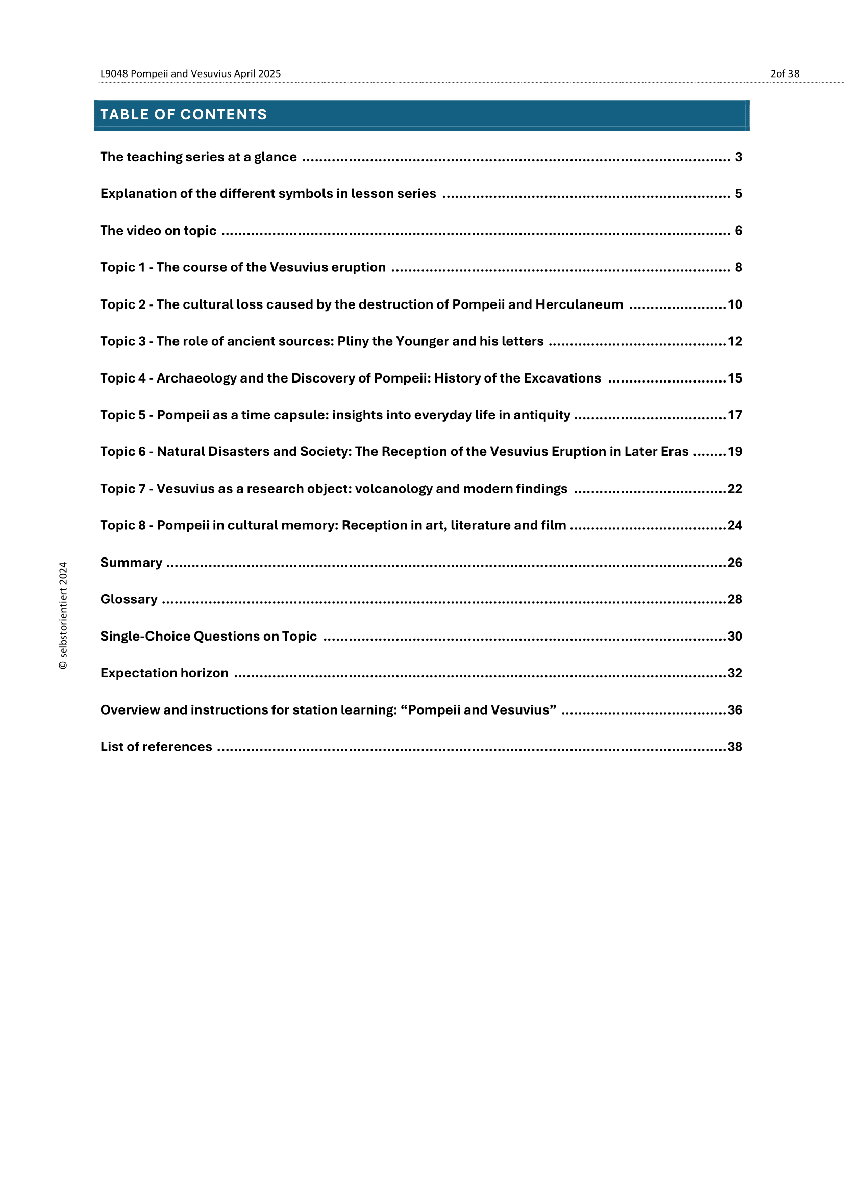The Cultural Loss of Pompeii and Herculaneum – Advanced History Resource (Grades 11–13)