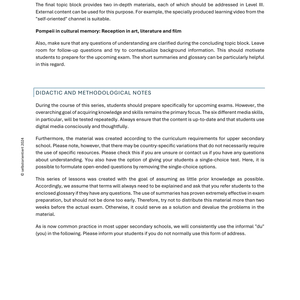 The Cultural Loss of Pompeii and Herculaneum – Advanced History Resource (Grades 11–13)